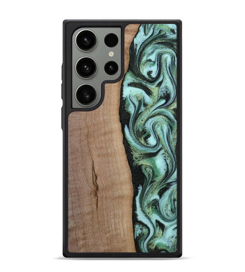 Galaxy S24 Ultra Wood Phone Case - London (Green, 815224)