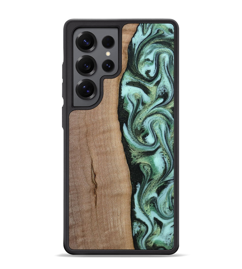 Galaxy S25 Ultra Wood Phone Case - London (Green, 815224)