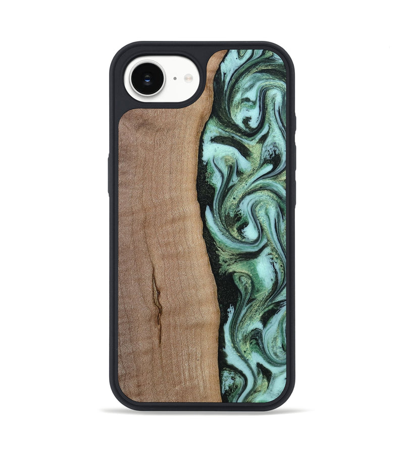 iPhone 16e Wood Phone Case - London (Green, 815224)