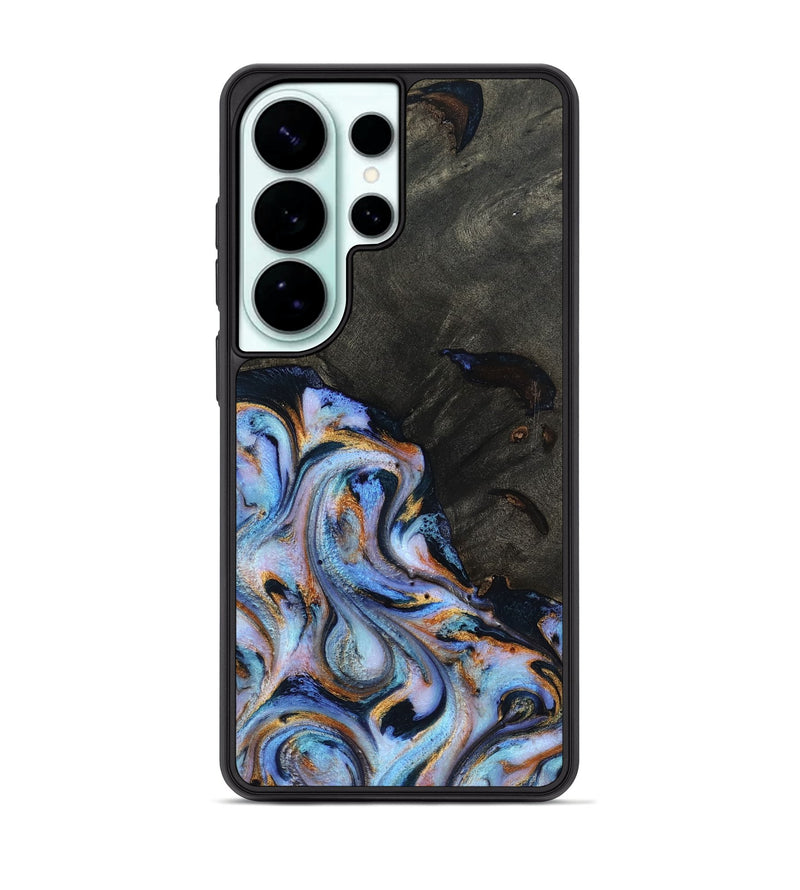 Galaxy S26 Ultra Wood Phone Case - Carolyn (Teal & Gold, 815231)