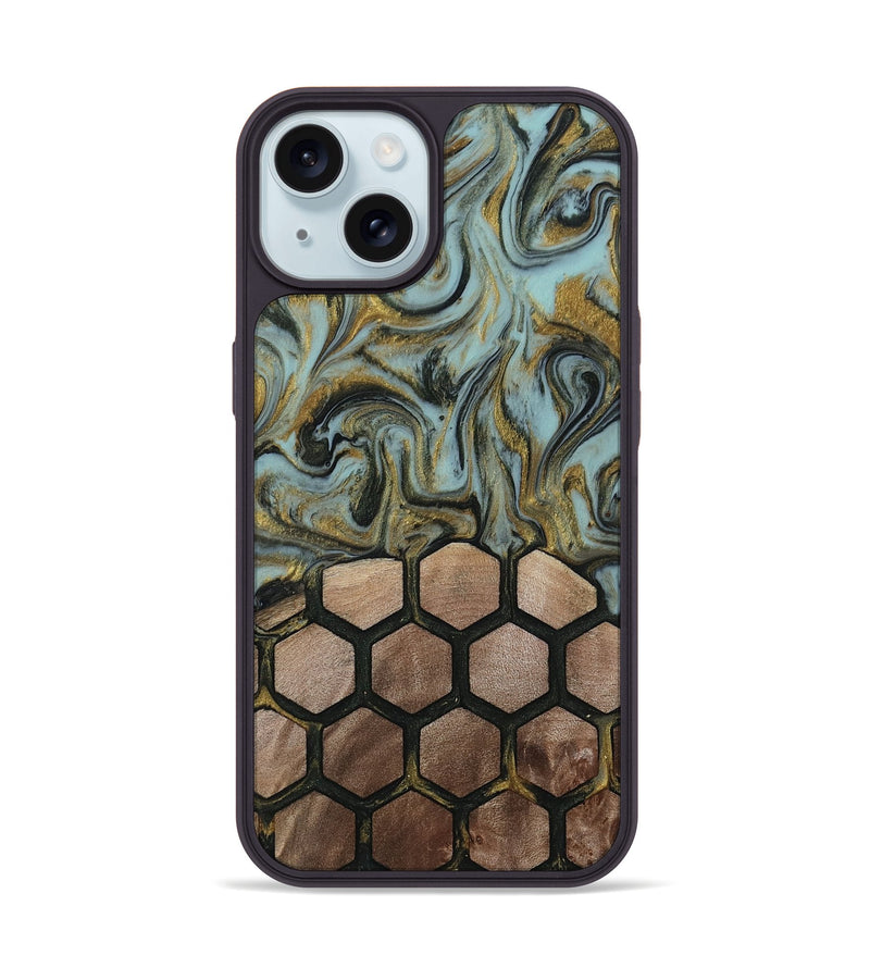 iPhone 15 Wood Phone Case - Kaizen (Pattern, 815238)