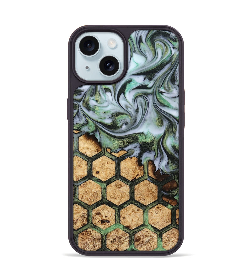 iPhone 15 Wood Phone Case - Ariah (Pattern, 815242)