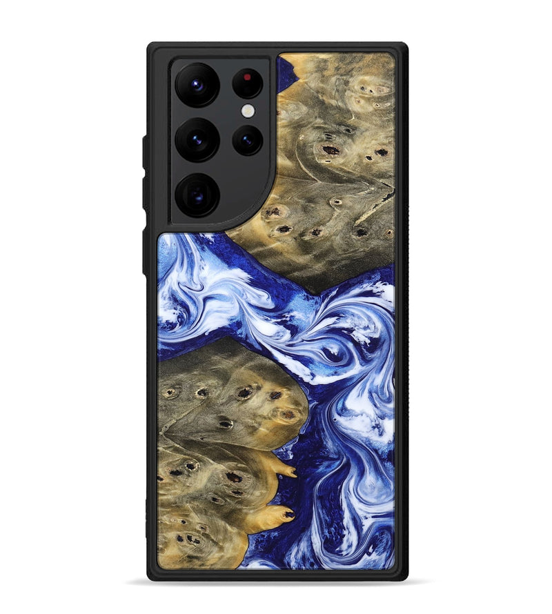 Galaxy S22 Ultra Wood Phone Case - Raekwon (Blue, 815252)