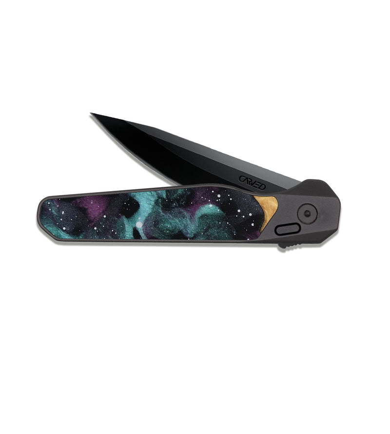 EDC Dark Slate Wood Pocket Knife - Anita (Cosmos, 815259)