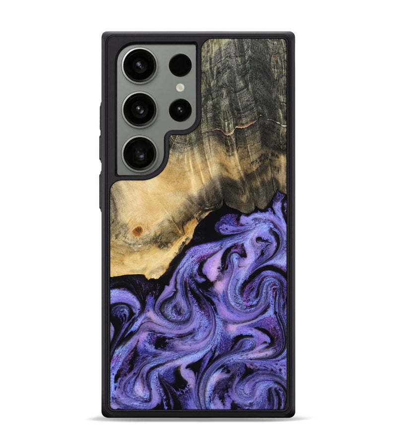 Galaxy S24 Ultra Wood Phone Case - Benita (Purple, 815291)