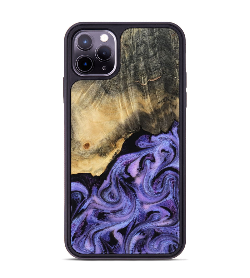 iPhone 11 Pro Max Wood Phone Case - Benita (Purple, 815291)
