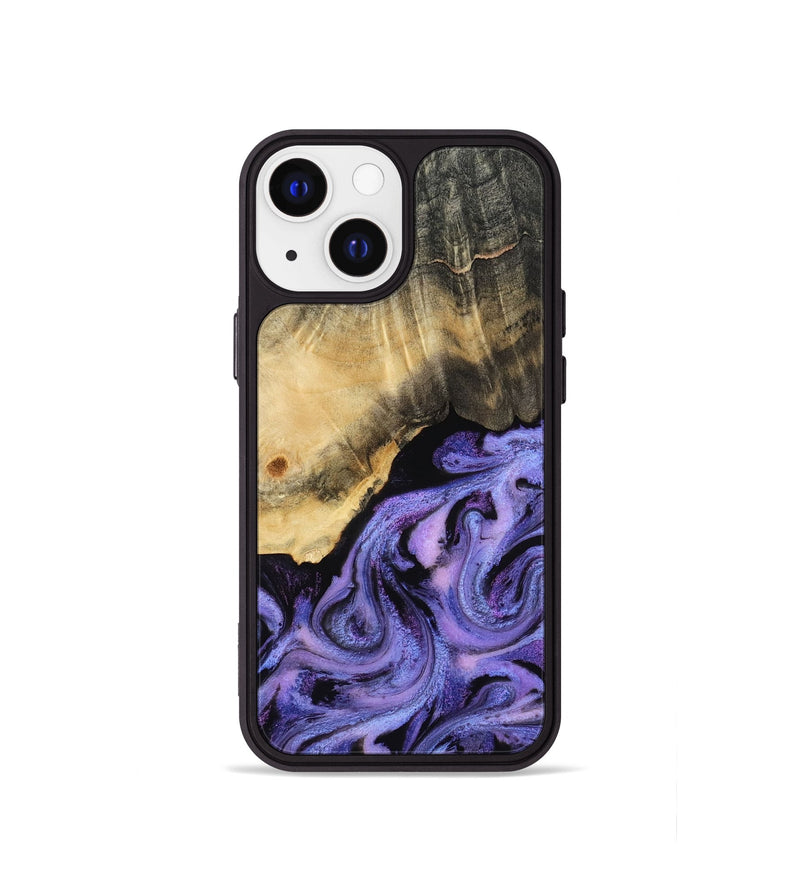 iPhone 13 mini Wood Phone Case - Benita (Purple, 815291)