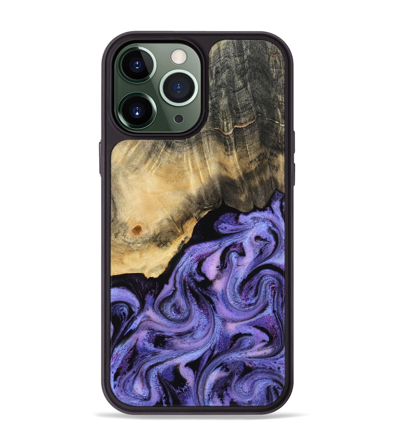 iPhone 13 Pro Max Wood Phone Case - Benita (Purple, 815291)