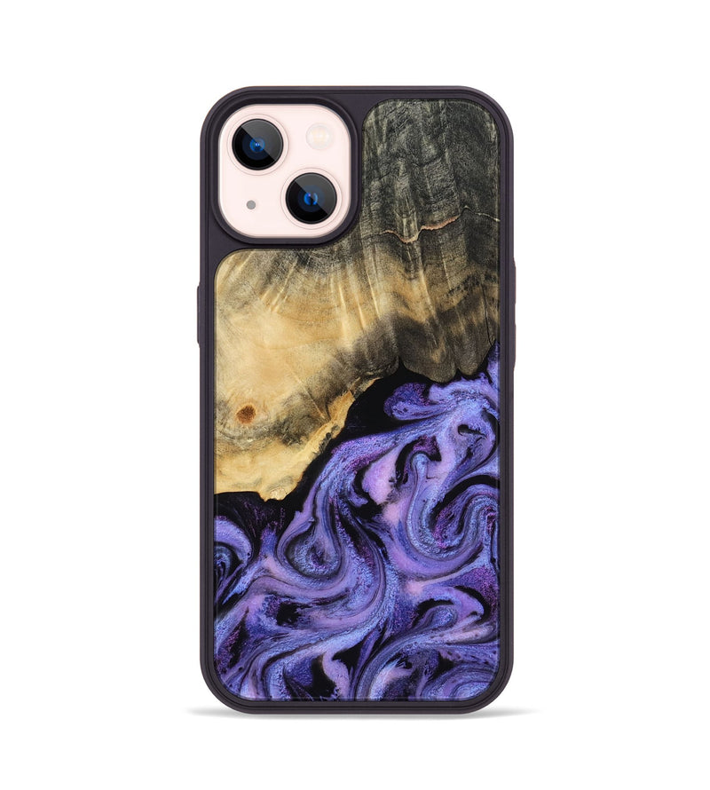 iPhone 14 Wood Phone Case - Benita (Purple, 815291)