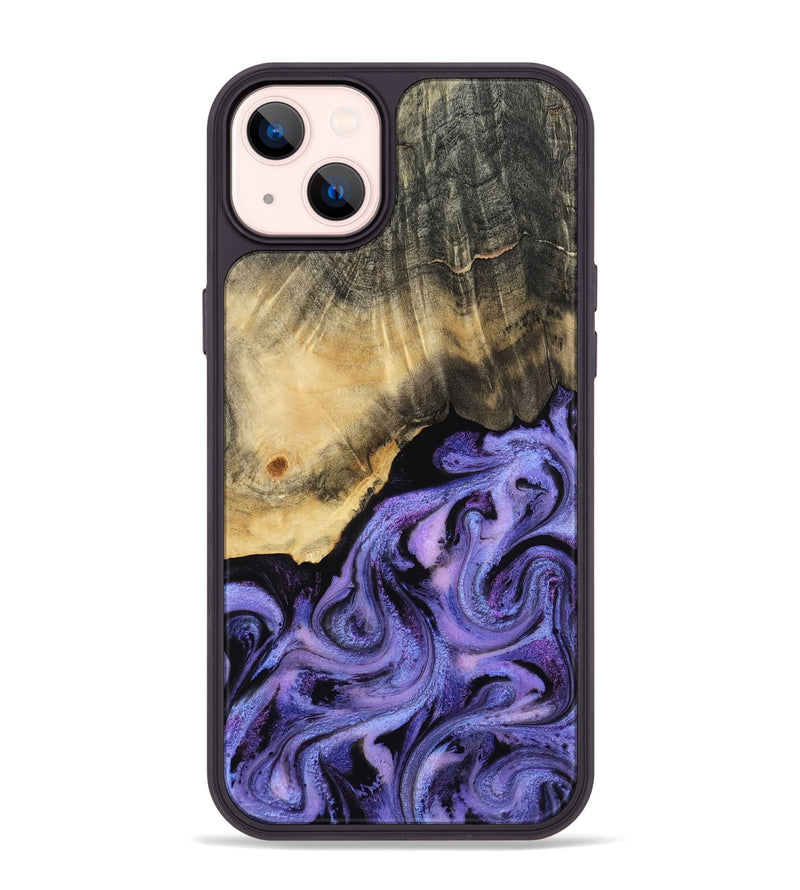 iPhone 14 Plus Wood Phone Case - Benita (Purple, 815291)