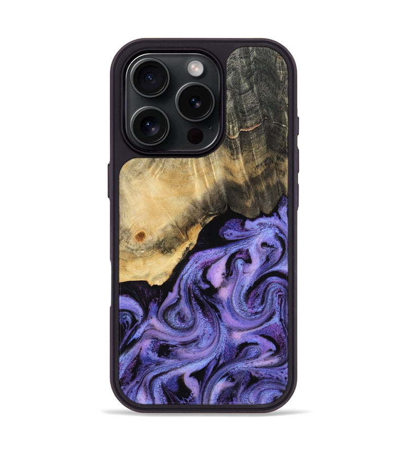 iPhone 16 Pro Wood Phone Case - Benita (Purple, 815291)