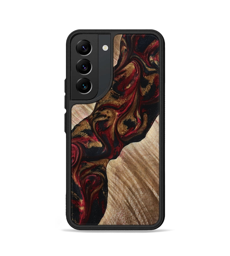 Galaxy S22 Wood Phone Case - Tylor (Red, 815302)