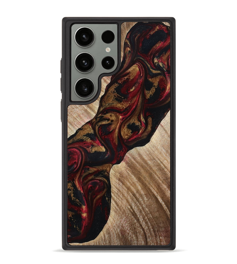 Galaxy S23 Ultra Wood Phone Case - Tylor (Red, 815302)
