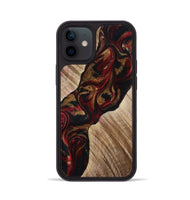 iPhone 12 Wood Phone Case - Tylor (Red, 815302)