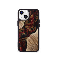 iPhone 13 mini Wood Phone Case - Tylor (Red, 815302)