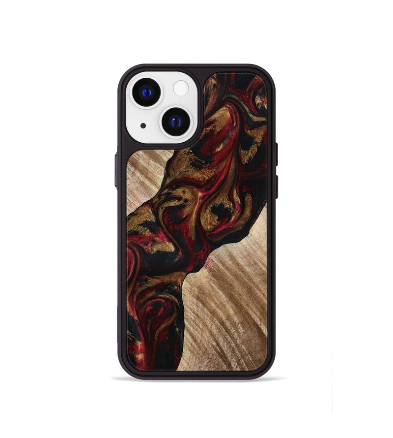 iPhone 13 mini Wood Phone Case - Tylor (Red, 815302)