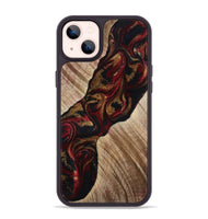 iPhone 14 Plus Wood Phone Case - Tylor (Red, 815302)