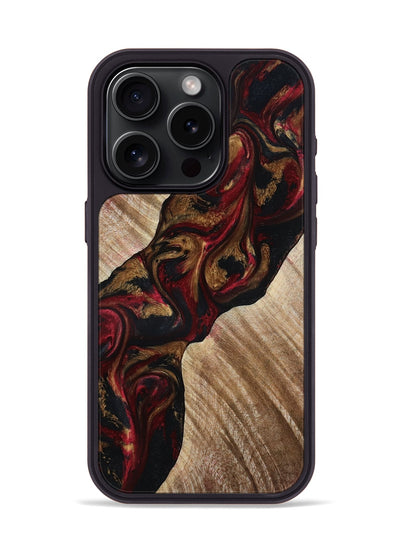 iPhone 15 Pro Wood Phone Case - Tylor (Red, 815302)