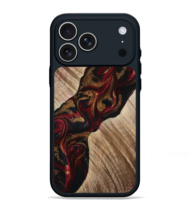 iPhone 17 Pro Max Wood Phone Case - Tylor (Red, 815302)