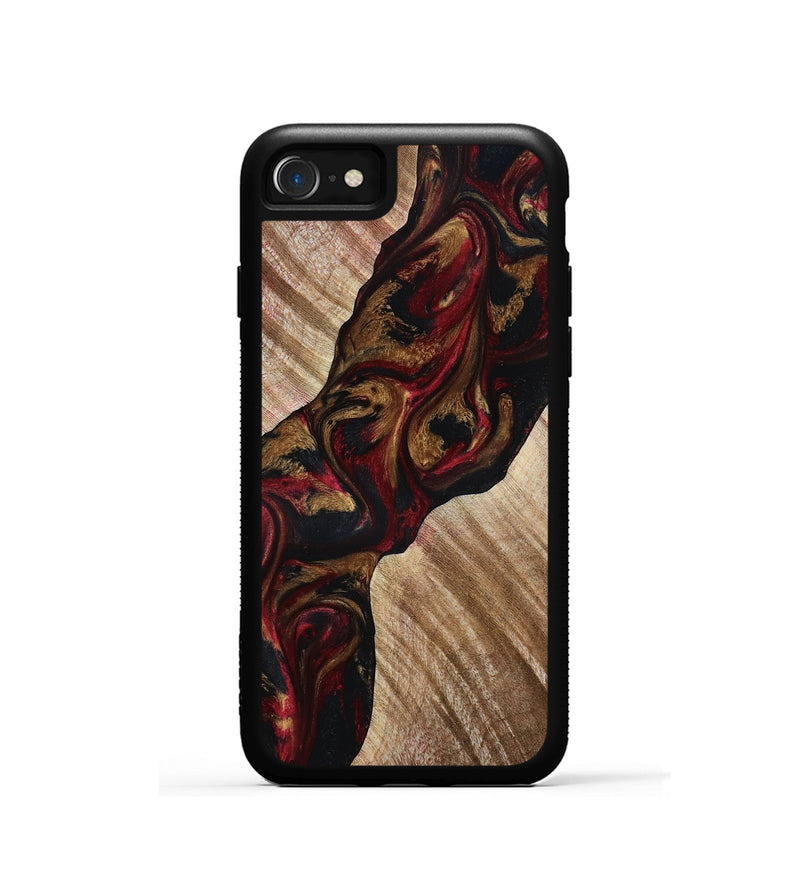 iPhone SE Wood Phone Case - Tylor (Red, 815302)
