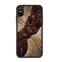 iPhone Xs Max Wood Phone Case - Tylor (Red, 815302)