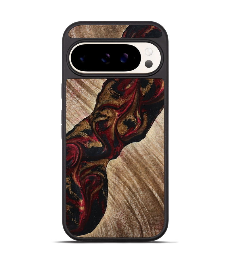Pixel 9 Wood Phone Case - Tylor (Red, 815302)