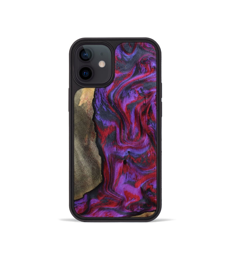iPhone 12 mini Wood Phone Case - Hudson (Purple, 815303)