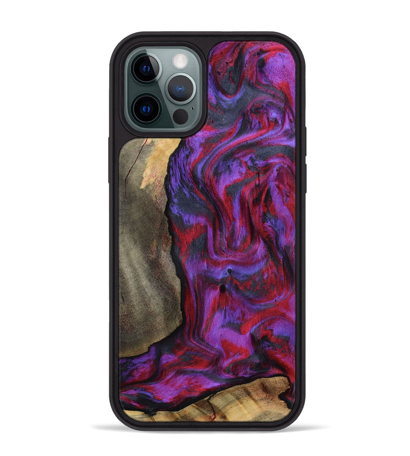 iPhone 12 Pro Max Wood Phone Case - Hudson (Purple, 815303)