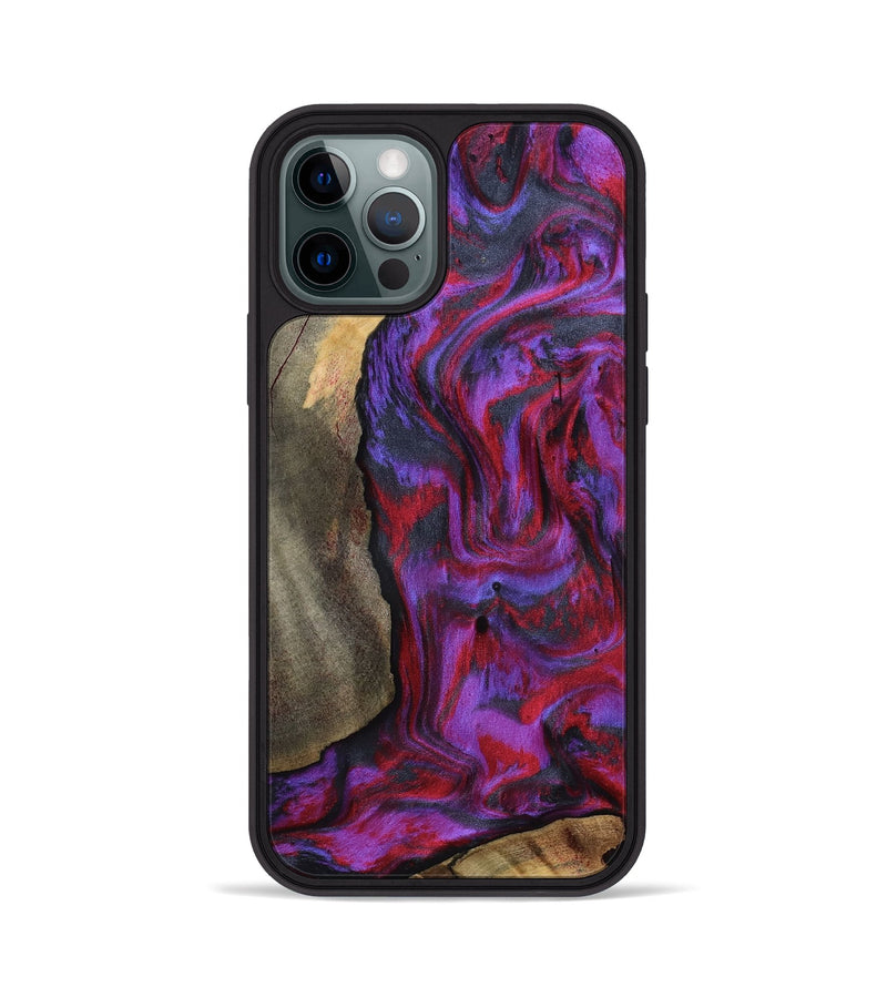 iPhone 12 Pro Wood Phone Case - Hudson (Purple, 815303)