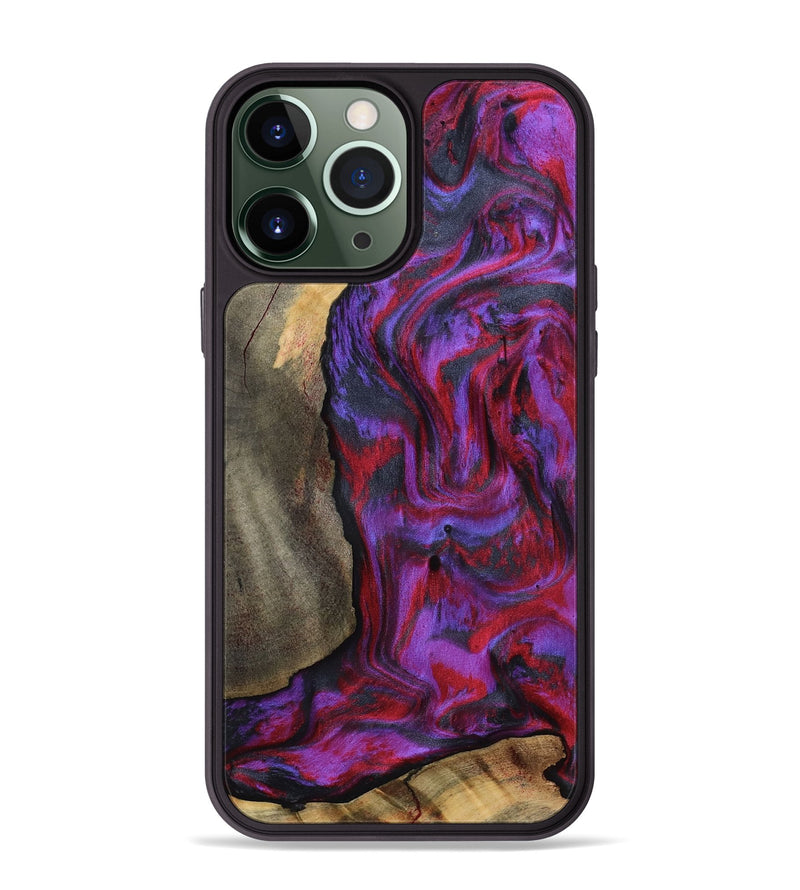 iPhone 13 Pro Max Wood Phone Case - Hudson (Purple, 815303)