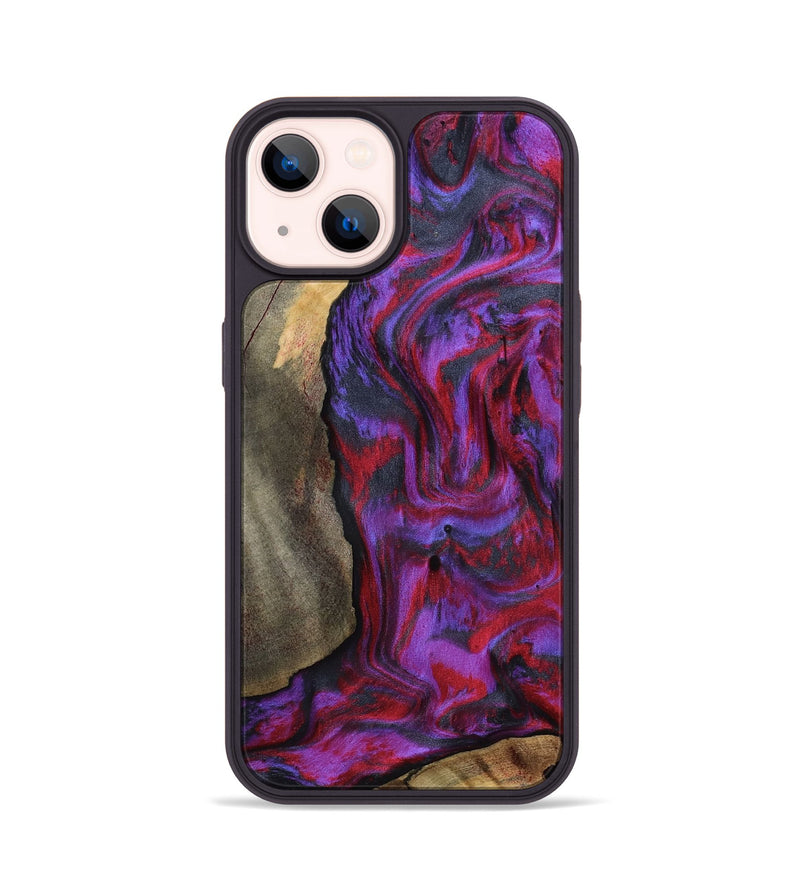 iPhone 14 Wood Phone Case - Hudson (Purple, 815303)