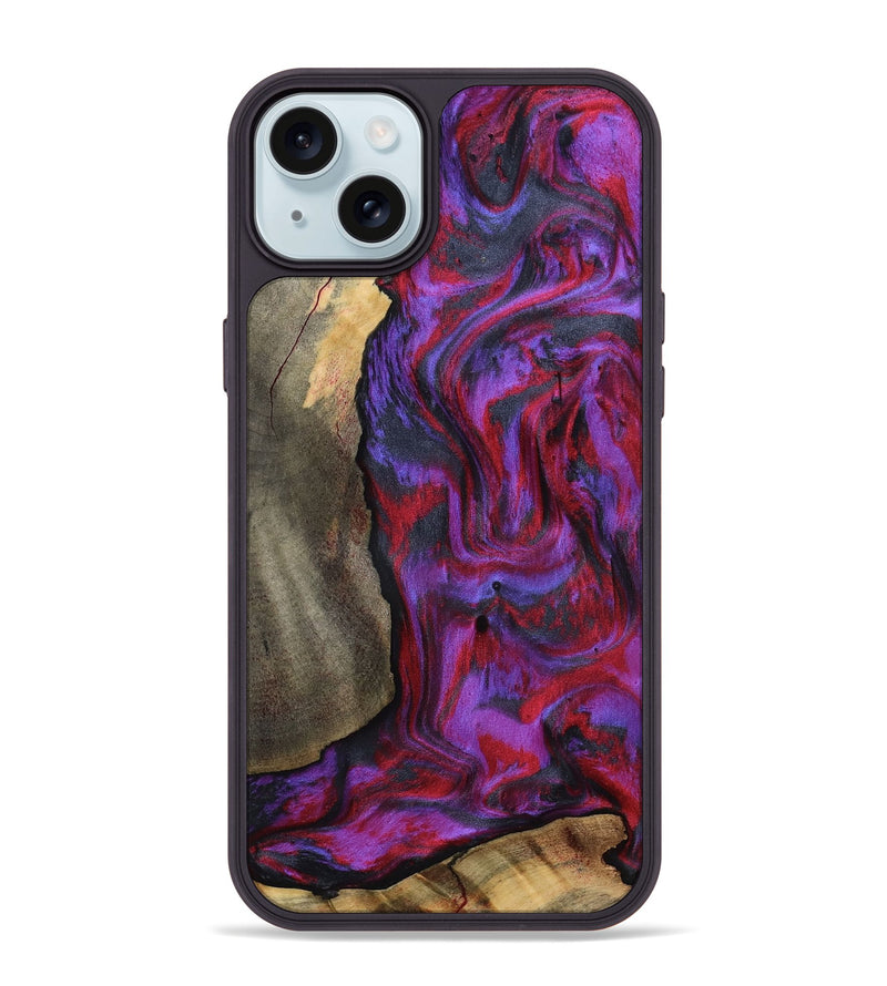 iPhone 15 Plus Wood Phone Case - Hudson (Purple, 815303)