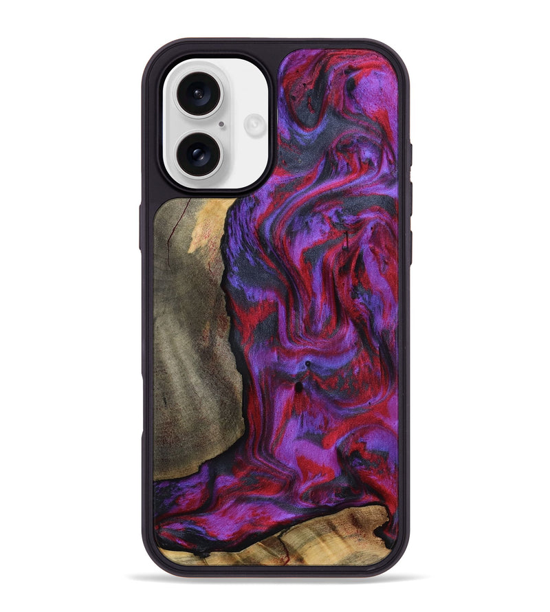 iPhone 16 Plus Wood Phone Case - Hudson (Purple, 815303)