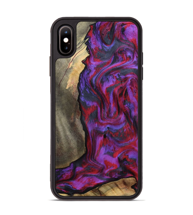 iPhone Xs Max Wood Phone Case - Hudson (Purple, 815303)