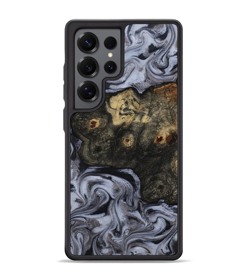 Galaxy S25 Ultra Wood Phone Case - Elaina (Black & White, 815305)