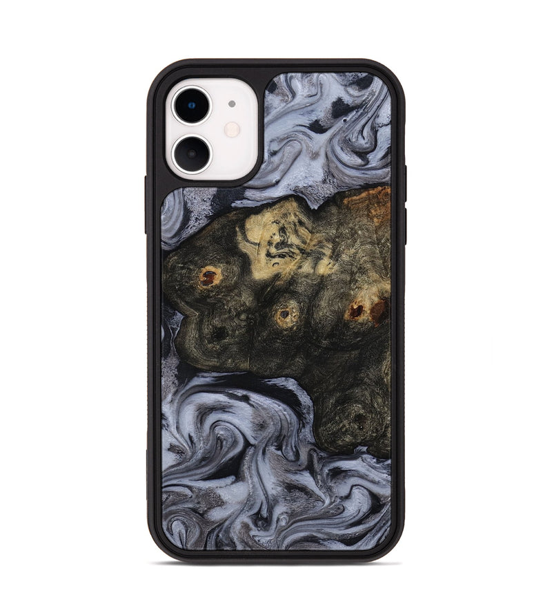 iPhone 11 Wood Phone Case - Elaina (Black & White, 815305)