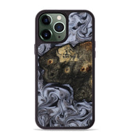 iPhone 13 Pro Max Wood Phone Case - Elaina (Black & White, 815305)