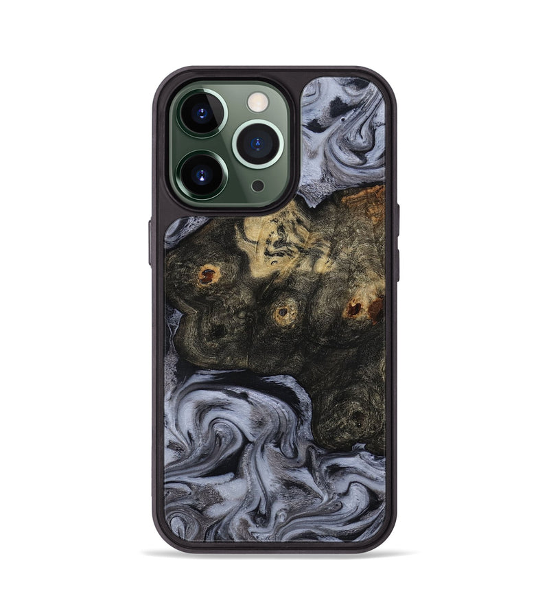 iPhone 13 Pro Wood Phone Case - Elaina (Black & White, 815305)