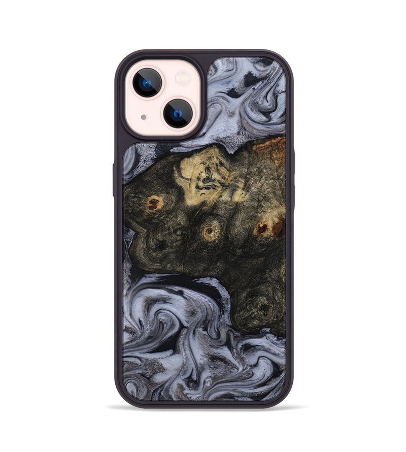 iPhone 14 Wood Phone Case - Elaina (Black & White, 815305)