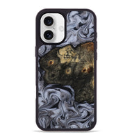 iPhone 16 Plus Wood Phone Case - Elaina (Black & White, 815305)