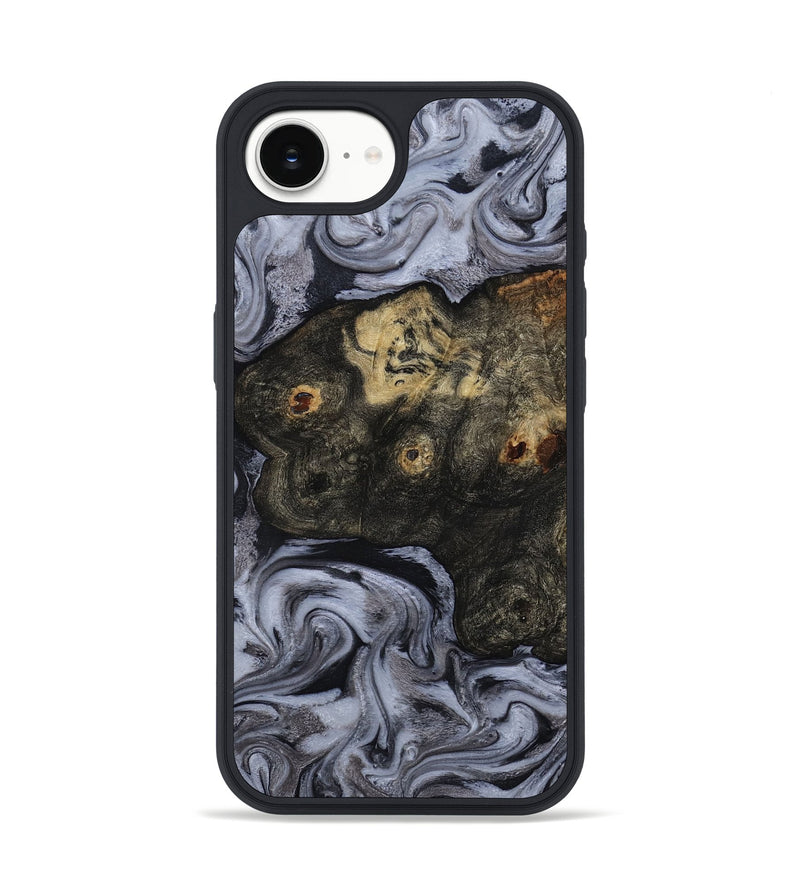 iPhone 16e Wood Phone Case - Elaina (Black & White, 815305)