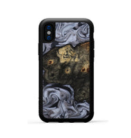 iPhone Xs Wood Phone Case - Elaina (Black & White, 815305)