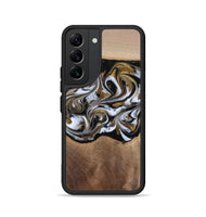 Galaxy S22 Wood Phone Case - Anjali (Black & White, 815308)