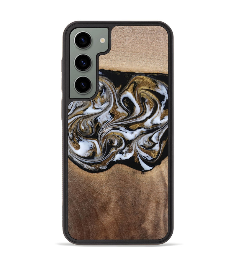Galaxy S23 Plus Wood Phone Case - Anjali (Black & White, 815308)