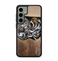 Galaxy S24 Plus Wood Phone Case - Anjali (Black & White, 815308)