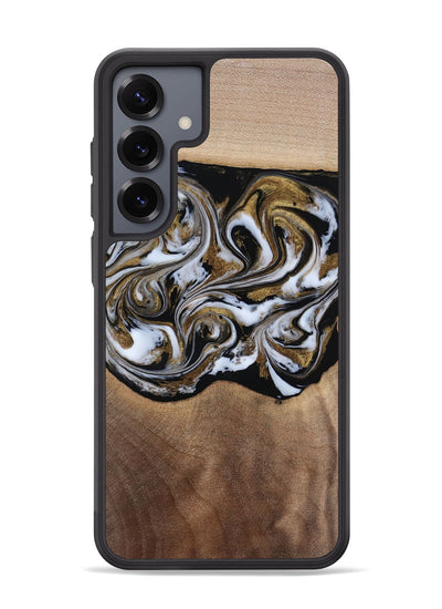 Galaxy S25 Plus Wood Phone Case - Anjali (Black & White, 815308)