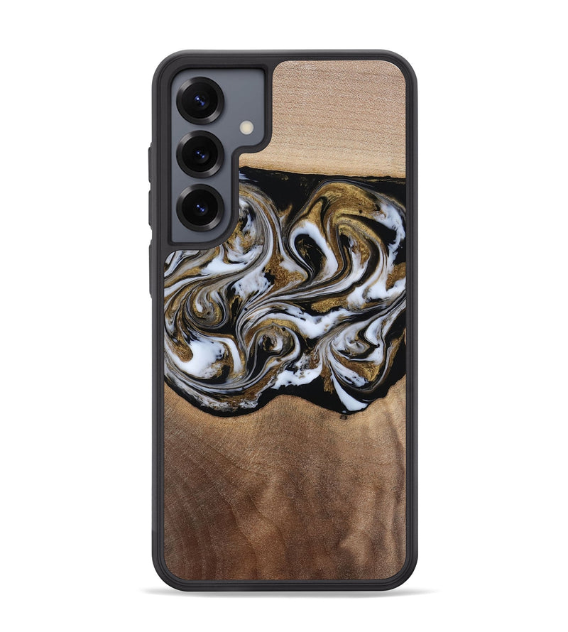 Galaxy S25 Plus Wood Phone Case - Anjali (Black & White, 815308)