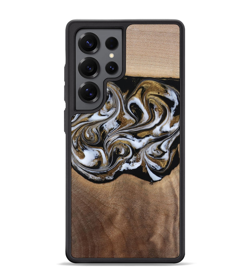 Galaxy S25 Ultra Wood Phone Case - Anjali (Black & White, 815308)