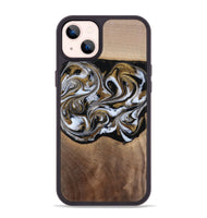 iPhone 14 Plus Wood Phone Case - Anjali (Black & White, 815308)