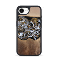 iPhone 16e Wood Phone Case - Anjali (Black & White, 815308)